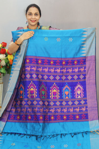 Graceful Dolabery Saree Crafted in Handloom Raw Silk