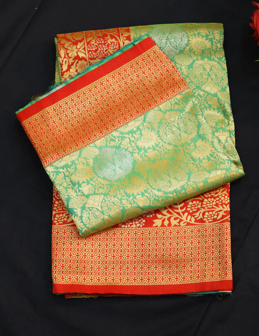 Premium semi Silk-Touch Saree – Heavy Rich Look with Stunning Work for Special Occasions 🔥