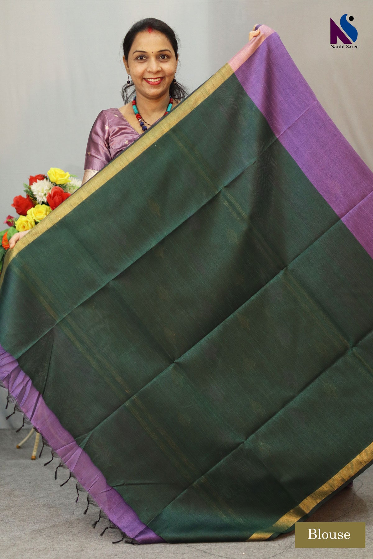 vibrant purple handloom creation blending heritage with modern style