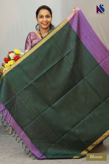 vibrant purple handloom creation blending heritage with modern style