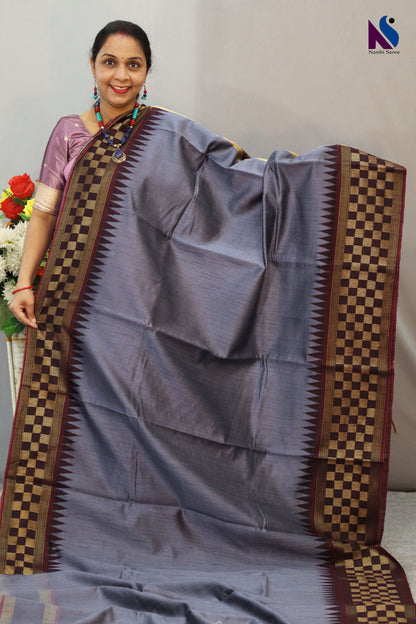 Premium Flema Silk Handloom Saree with Beautiful Color Combination