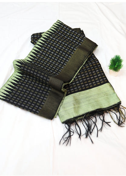 Soft and charming pastel green Najakat artsilk saree with artistic pallu