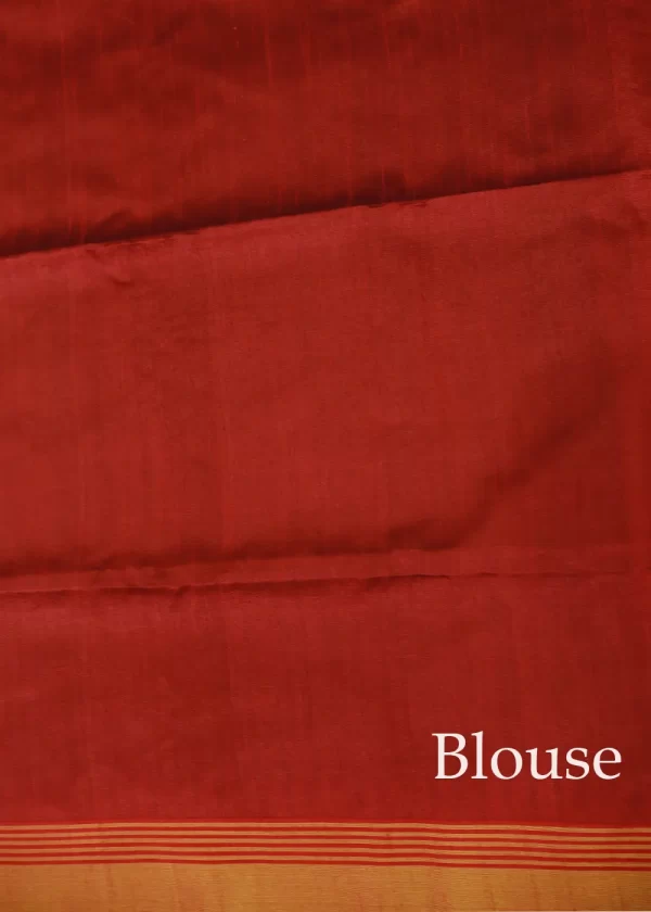 "Elegant black art silk saree with beautifully designed pallu." - Image 3