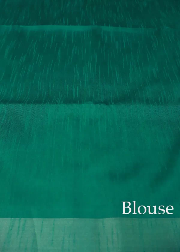 Navy Blue Handwoven Saree | Rich Tone, Timeless Style - Image 4
