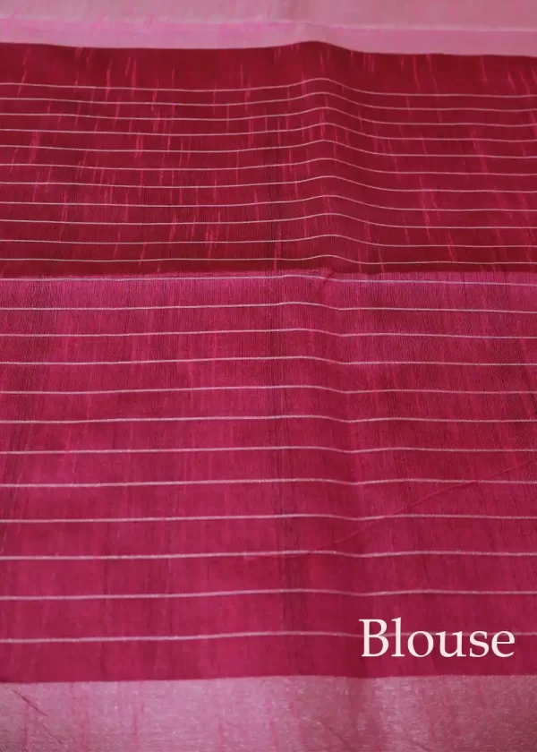 Elegant Dark Grey Saree | Handwoven Art Silk Beauty - Image 4
