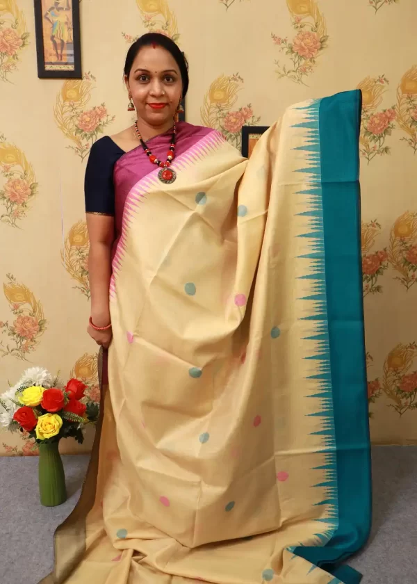 Traditional Tussar Art Silk Saree | Earthy & Timeless - Image 2