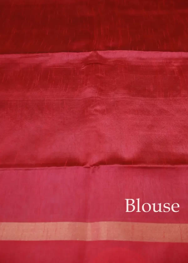 Elegant Sky Blue Saree | Handwoven Shine & Grace - Image 4