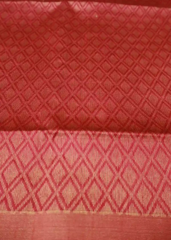Elegant Sky Blue Saree | Handwoven Shine & Grace - Image 3