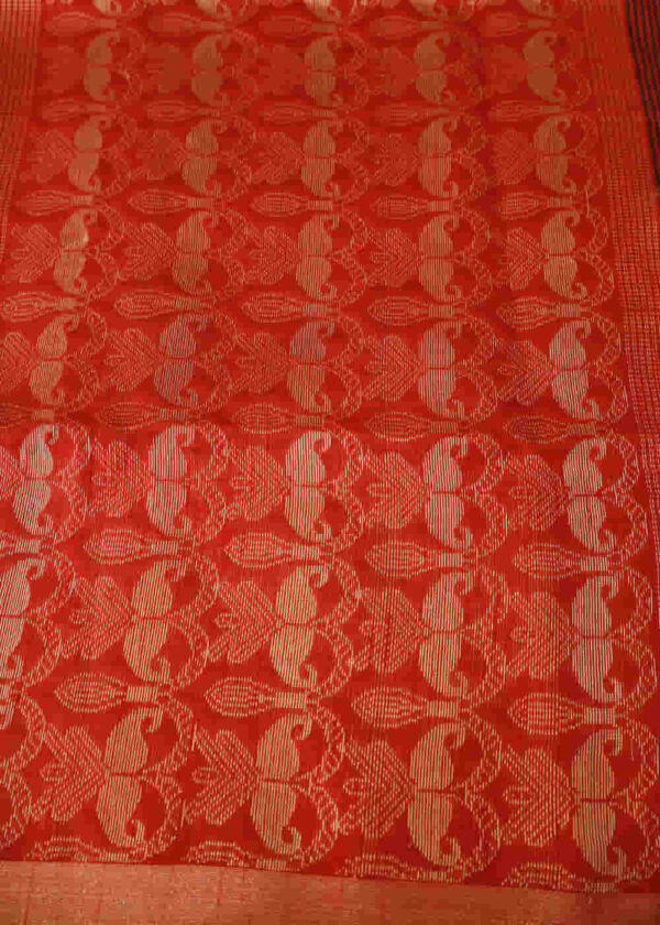 Handwoven Brown Art Silk Saree | Traditional Elegance & Grace - Image 3