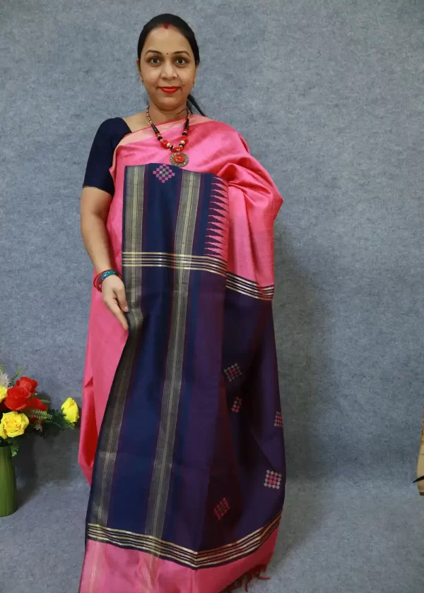 Pink Art Silk Saree | Charming Look with Subtle Shine