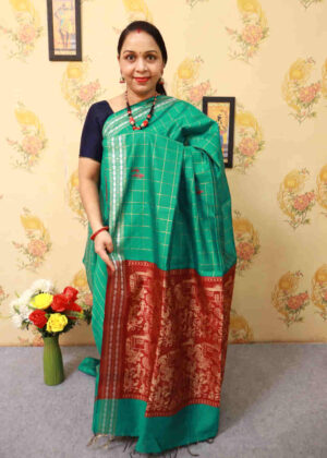 Aqua Mint Art Silk Saree | Soft, Stylish & Comfortable Drape