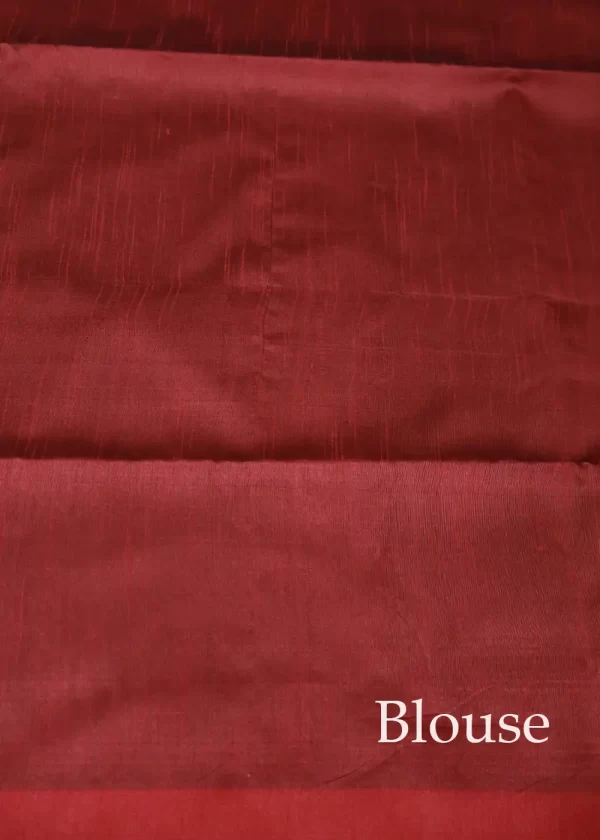 Elegant Mehendi Green Saree | Handwoven Ethnic Grace - Image 4