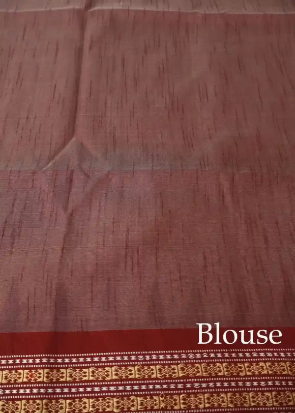Handwoven Tussar Colour Art Silk Saree | Subtle & Elegant - Image 4