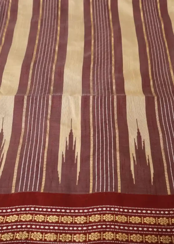 Handwoven Tussar Colour Art Silk Saree | Subtle & Elegant - Image 3