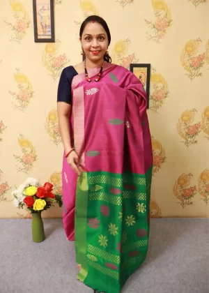 Pink Art Silk Saree | Graceful Look for All Occasions