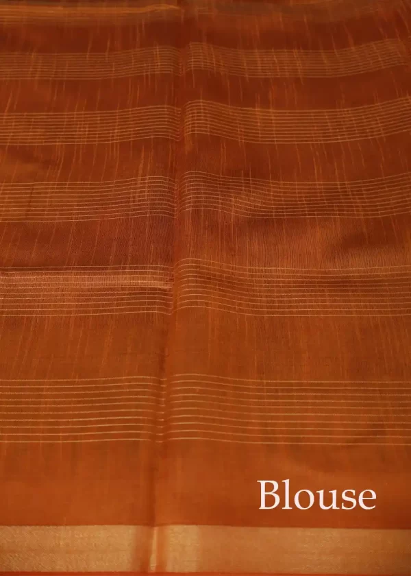 Traditional Coffee Colour Saree | Soft Shine, Bold Style - Image 4