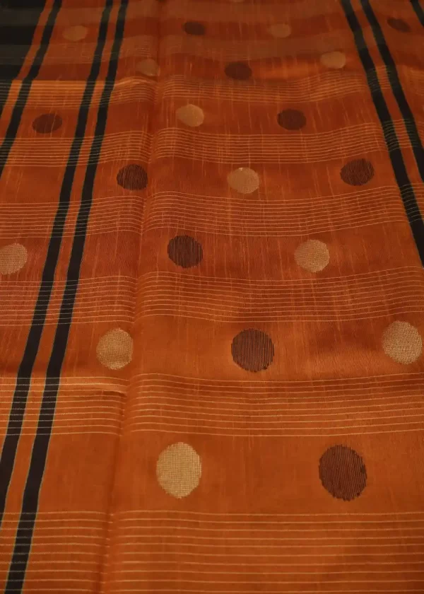 Traditional Coffee Colour Saree | Soft Shine, Bold Style - Image 3