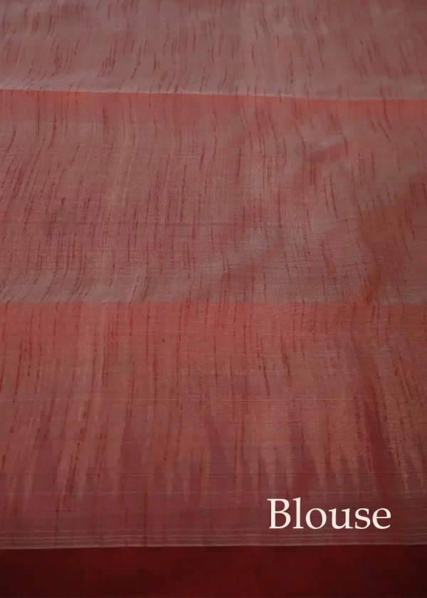 Handwoven Tussar Art Silk Saree | Elegant Natural Drape - Image 4