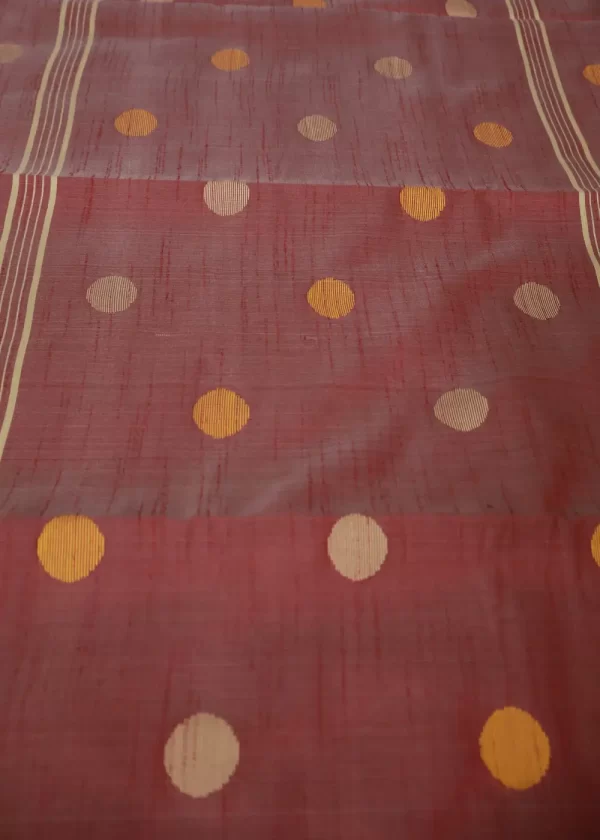 Handwoven Tussar Art Silk Saree | Elegant Natural Drape - Image 3
