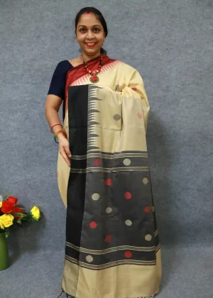 Classic Tussar Tone Saree | Soft Shine, Ethnic Grace