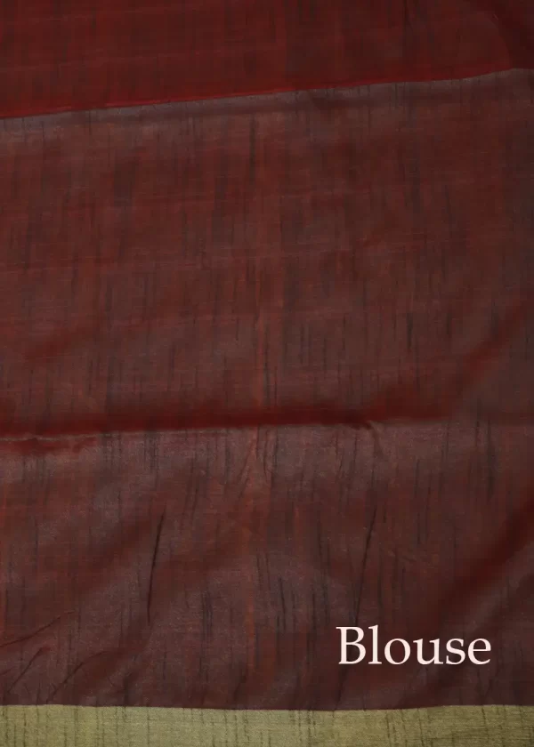 Elegant Orange Saree | Handwoven Shine for Celebrations - Image 4